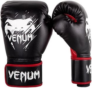 Venum Contender Kids Boxing Gloves - Black/Red - 8oz, 8 oz