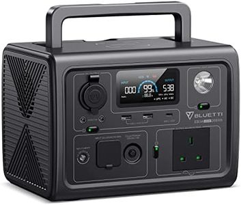 BLUETTI EB3A Portable Power Station, 268Wh LiFePO4 Power Station Battery Backup w/ 2 600W (1200W Surge) AC Outlets, Recharge from 0-80% in 30 Min., Solar Generator for Outdoor Camping