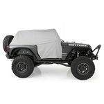 Smittybilt 1068 Gray Water-Resistant Cab Cover with Door Flap