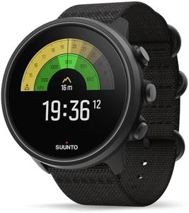 SUUNTO 9 Baro, Orologio GPS Multisport con Batteria di Lunga Durata e misurazione della frequenza cardiaca al Polso Unisex Adulto, Charcoal Black Titanium, One Size