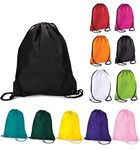 PROSTYLE SPORTS Drawstring Backpack Cinch Nap Sack Tote Bags for Picnic Gym Sport Beach Travel Storage Red