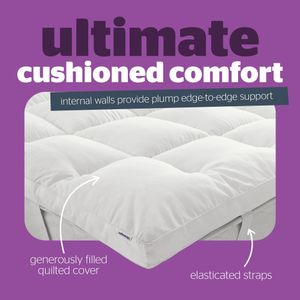 Silentnight King Mattress Topper – 5cm Thick, Soft Comfort