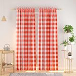 Buffalo Check Curtains 108 inch Lon