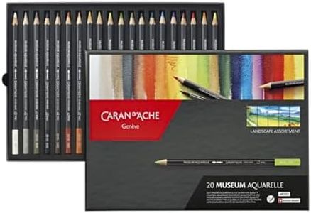 Caran D'Ache Museum Aquarelle Landscape Pencils - Assorted Colours (Pack of 20)