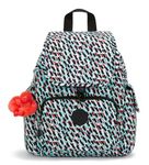 Kipling CITY PACK MINI Small backpack, Abstract Print (White)