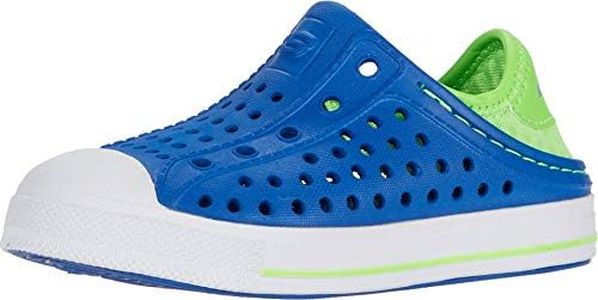 Skechers Kids Baby Boy's Guzman Steps - Aqua Surge (Toddler) Blue/Lime 5 Toddler