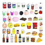 50 Pcs Miniature Food Drink Bottles