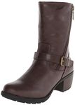 Khombu Women's Mae Ankle Boot,Brown,10 M US