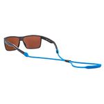 Pilotfish Silicone Sunglasses Strap, Adjustable Glasses Retainer - Eyewear Holder for Men or Women. Eyeglass Lanyard with Unique Passthrough Design to Fit All types and Designs of EyeGlasses (Blue)