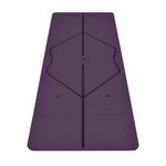 Liforme Original Yoga Mat – Free Yoga Bag Included - Patented Alignment System, Warrior-like Grip, Non-slip, Eco-friendly and Biodegradable, sweat-resistant, 4.2mm thick mat for comfort - Purple