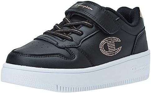 Champion Garçon Fille Rebound Plat Metal G PS Baskets, Nero Kk001, 32 EU