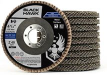 BHA Grinding and Sanding Flap Discs T27, 4-1/2" x 7/8", 40 Grit - 10 Pack