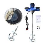 2600W Handheld Portable Paddle Mixer Adjustable 6 Speed Stirrer Electric Mix Stirring Tool for Mortar Grouts Paint Cement Plaster Plastering