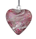 Sienna Glass HR8PASTELPI Friendship Heart, Pink