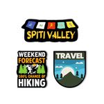 Giftplease Spiti Valley Himachal Travel Lover Hiking Explore Wooden Fridge Magnet Gift and Decoration | Set of 3 | (MGNT_76)