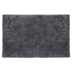 Allure Hotel Bath Mat Non-Slip, 100% Cotton, Extra Thick Deep Pile, Anti-Viral, Washable, 50cm x 80cm (Charcoal)