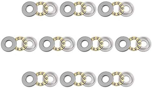 uxcell F8-19M Thrust Ball Bearings 8mm x 19mm x 7mm Chrome Steel Single Direction 10pcs