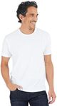 True Classic 1 Pack, White, Men's Short Sleeve Crew Neck T-Shirt, 2X-Large