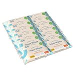 Aqua Wipes Originals (Travel Size) Baby Wipes - Biodegradable Wipes - 99.6% Purified Water Paediatrician Tested – Plastic Free Wipes with Organic Aloe Vera Extract - 12 Packs, 12 Wipes per Pack