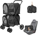 LPOTIUS Double Pet Stroller for Dog