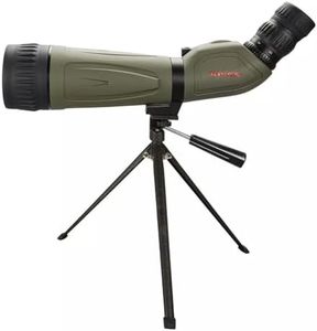 TASCO 20-60x80 Spotting Scope with Tabletop Tripod for Whale Watching, Boat Watching, Birding, 20-60x Magnification, 80mm Objective, Green (TS20608045)