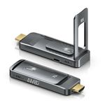 Wireless HDMI Transmitter and Receiver, AIMIBO Wireless HDMI 5G,1080P@60Hz, Dual Antenna, Channel Adjustable, Plug and Play,165FT/50M, Stream Video & Audio for Laptop, Camera, PC, Projector, TV