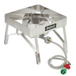 Bayou Classic SS84 Stainless Steel Brew Stove with Windscreen