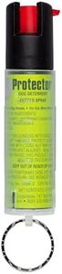 SABRE Protector Dog Pepper Spray with Key Ring, 14 Bursts, 12-Foot (4-Meter) Range, Humane Dog Attack Deterrent for Aggressive Dogs, Max Strength Allowed By EPA Dog Spray Self Defense, 0.75 fl oz