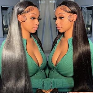 ITODAY 30 Inch Straight Long Lace Front Wigs Human Hair Pre Plucked 13x4 HD Lace Frontal Wigs Human Hair for Women Glueless Wigs Human Hair Natural Hairline (30 Inch, 13×4 Straight Wig)