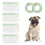 40PCS Disposable Dog Boots for Injured Paws,Waterproof Dog Shoes for Small Dogs Socks Paws Stop Licking,with Self Adhesive Bandage,Suitable for Indoor & Outdoor Walking Use (S(3-16lb))