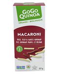 GoGo Quinoa Pasta Macaroni | Made with Rice, Red & White Quinoa | Al Dente in 3 Minutes | Non-GMO | Gluten Free | Egg Free | Organic | Quick Meal | 227g