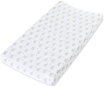 aden + anais Essentials Changing Pad Cover, 100% Cotton Muslin, Super Soft, Breathable, Tailored Snug Fit, Single, Baby Star