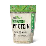 Iron Vegan Sprouted Protein, French Vanilla Flavour, 1kg | Vegan, plant-based, organic, gluten-free Brown (Pack of 1)