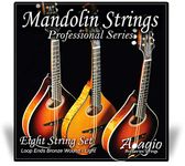 Adagio Pro Mandolin String Set - Phosphor Bronze Wound (Standard Light.010 - .034 With Easy Fit Loop End Set) - 29.5" Long Length Strings