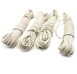 Flagpole Rope Cotton 100m,Natural Flag-line Halyard Diameter 6mm/8mm,Flag Pole Rope Thick Durable,Multifunction Cotton Rope for Washing Line,Camping,6mm