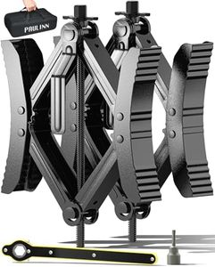 PAULINN Camper RV Wheel Chock Stabilizer 2 Sets for Travel Trailers Heavy Duty X Chocks Fits 3.5" To 12" Wheel Gaps