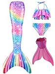 Mermaid Tail Swimsuit with Monofin 