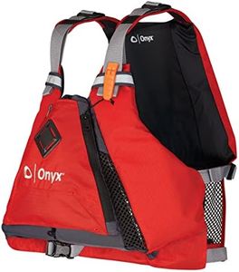 Onyx MoveVent Torsion USCG Approved Paddle Sports Life Jacket, Red, Medium/Large