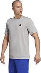 adidas Performance Train Essentials Comfort Men's Training T-Shirt, Medium Grey Heather/White/Black, Medium