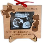 Heart's Sign Sonogram Picture Frame | Mom To Be and Pregnant Mom Gifts | Ultrasound Picture Frames | New Mom Gifts For Women Ultrasound Frame (My 1st Selfie)