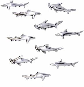 Shark Pushpins - Silver Finish