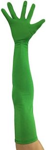 Seeksmile Classic Adult Size 22" Length Spandex Gloves (Free Size, Green)