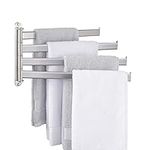 KES Bathroom Towel Rack 15.5 Inch Swivel Towel Bar, 4 Arms Swing Towel Bars Wall Mounted, SUS304 Stainless Steel Brushed Finish, A2104S4L40-2