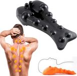 Trapezius Trigger Point Massager, Release Neck and Shoulder Pain, Suboccipital Release Tool, Posture Corrector, Relieve Upper Back Pain 14 Massaging Knobs for Pain Relief (Black)