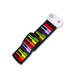 Coloured Roll Up Keyboard Piano Water Resistant Flexible Piano Beginners Electric Piano