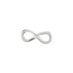 Sterling Silver Infinity Link Connector Charm 16mm PK1