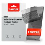 GAUDER Window Screen Repair Tape (50 mm x 1 m) | Fibreglass Repair Kit | Window Screen Repair Kit | Net Mesh Repair Tape