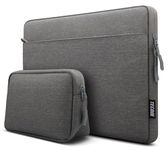 TECOOL 14 Inch Laptop Sleeve Case for 14'' Lenovo Thinkpad Ideapad HP Dell Acer ASUS Chromebook Notebook Laptop, Sleeve 15,3'' MacBook Air 15 M3 M2 Protective Case Water-resistant Cover,Dark Grey