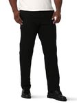 Lee Men's Big & Tall Extreme Motion Canvas Cargo Pant, Black, 46W x 32L