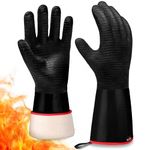 TECEUM BBQ Grill Gloves - Slip Oven Gloves Gloves for Barbecue, Cooking, Smoking & Camping 1